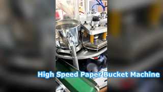 Nuovo modello di macchina per secchi di carta ad alta velocità da 220 V/380 V con capacità di produzione di 60-70 pezzi/min