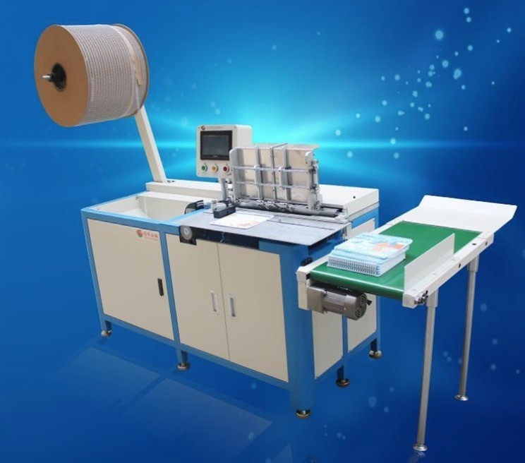 Semi-Auto Double Loop Wire Binding Machine Piccolo libro di esercizi Calendario Double Wire Post Press Equipment