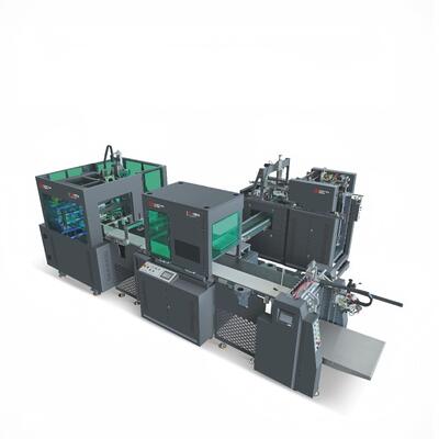 Linea automatica di produzione di scatole rigide PM 30PCS / Min Produzione di scatole con coperchio magnetico per cassetti con PLC e componenti principali del motore 20KW